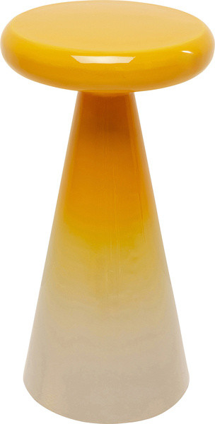 Beistelltisch RICI in gelb aus Stahl