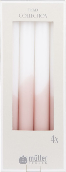 Stabkerzen-Set ROSÉ in rose aus Wachs