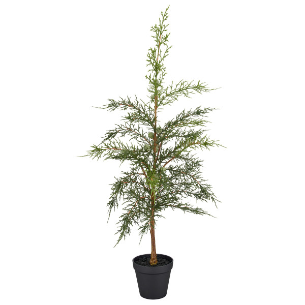 Zypressenbäumchen in grün aus Kunststoff