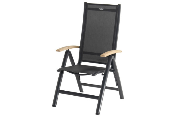 Gartenstuhl TROY in anthrazit aus Aluminium