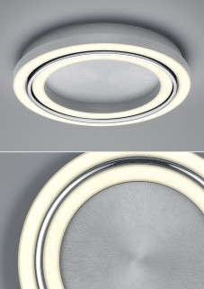 Deckenleuchte elements BEN in silberfarben aus Metall