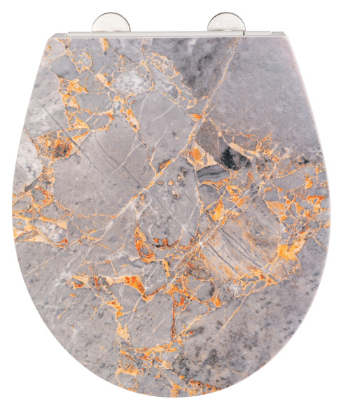 WC-Sitz GREY MARBLE in mehrfarbig aus Materialmix