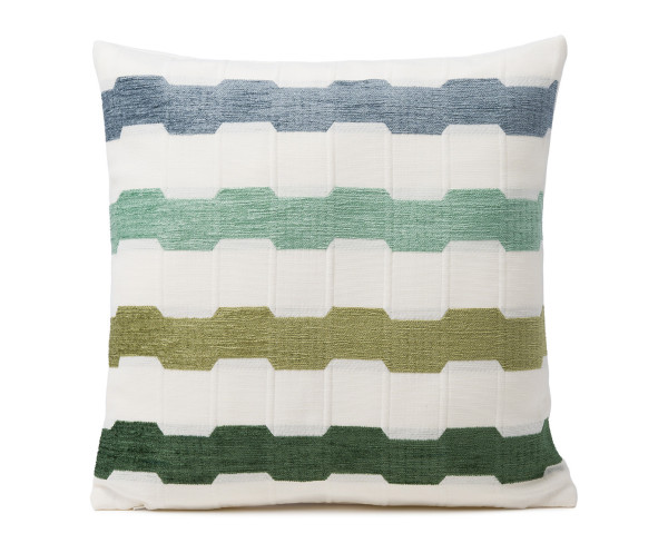 Kissenhülle LETIZIA in blau aus Mischgewebe