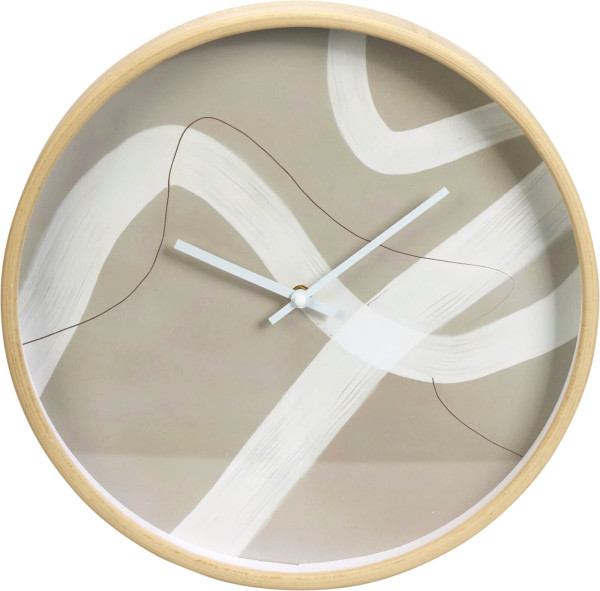 Wanduhr in natur aus Holz