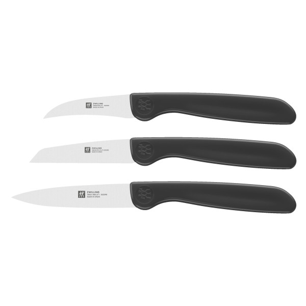 Messer-Set TWIN GRIP in schwarz aus Materialmix