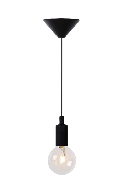Pendelleuchte FIX in schwarz aus PVC