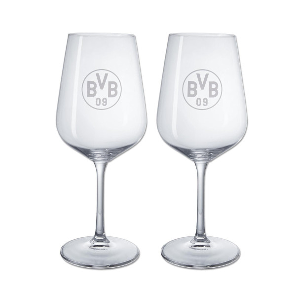 Weinglas BVB 2er-Set in mehrfarbig aus Glas