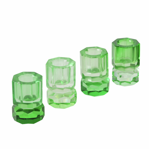 Kerzenhalter KALLIS in mehrfarbig aus Glas