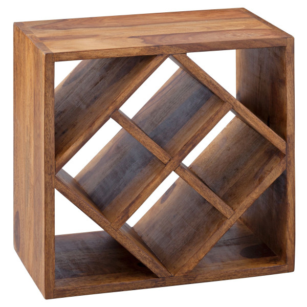 Weinregal in braun aus Holz