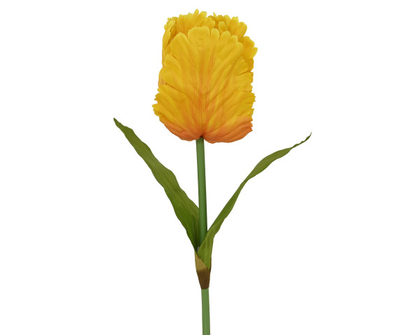 Kunstblume Tulpe in gelb aus Polyester