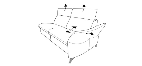 Polsterecke himolla MAINSTADT in sand aus Stoff