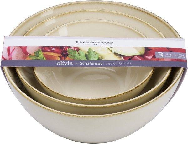 Schalenset OLIVIA aus Steingut
