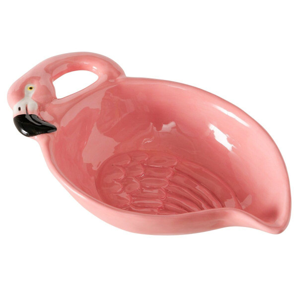 Müslischale FLAMINGO in rosa aus Steingut