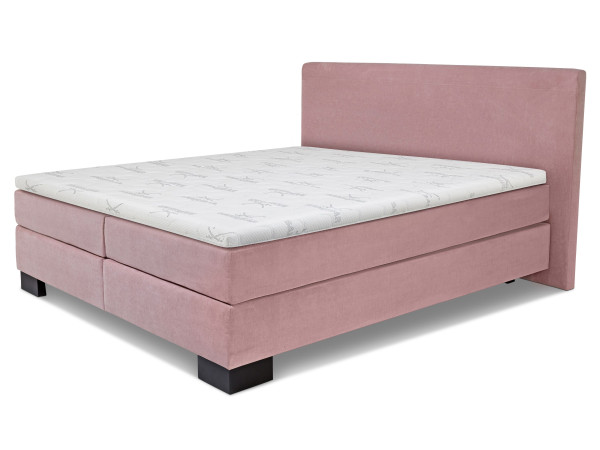 Boxspringbett SANSIBAR Langeoog in flamingo aus Stoff