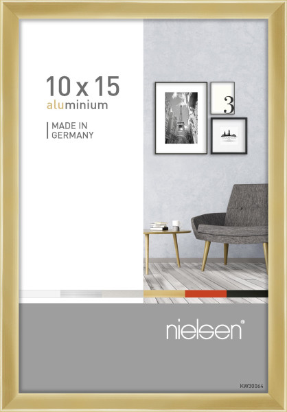 Bilderrahmen PIXEL in goldfarben aus Aluminium