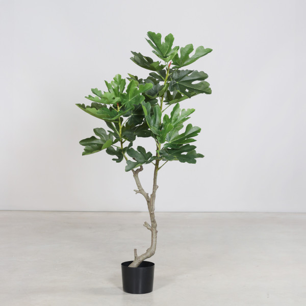 Kunstpflanze Feigenbaum in grün aus Kunststoff