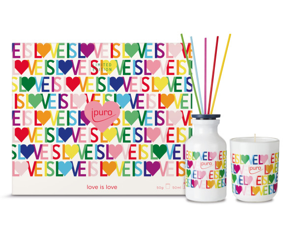 Raumduft/Duftkerze ipuro in bunt aus Glas