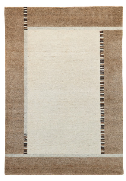 Teppich HEAVEN in beige aus Schurwolle