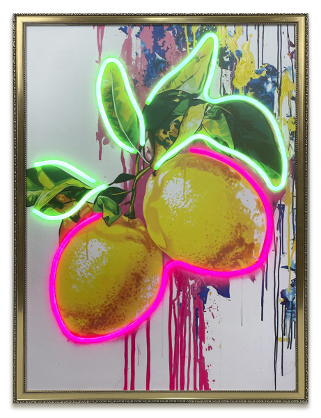 Bild SUMMER LEMONS in mehrfarbig aus Materialmix
