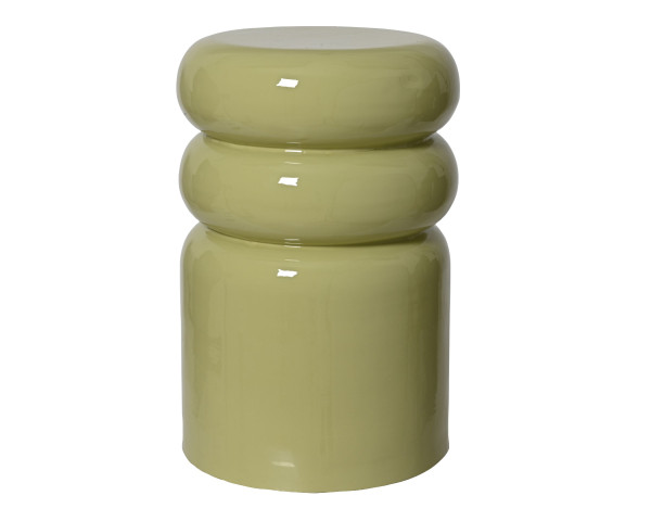 Beistelltisch in grün aus Eisen