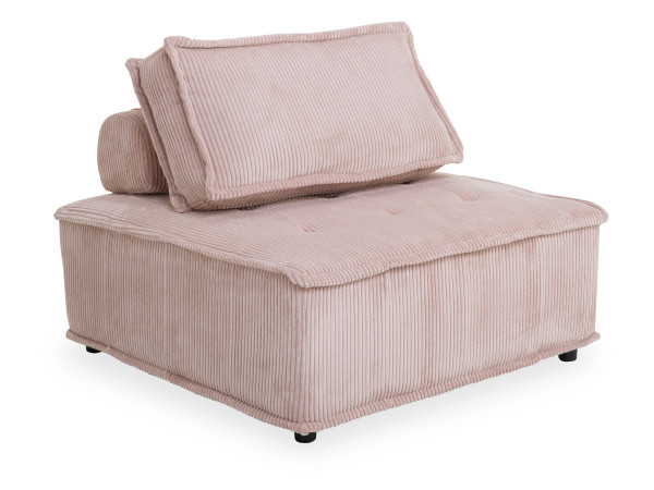 Sofaelement LIVANA in rosa aus Stoff
