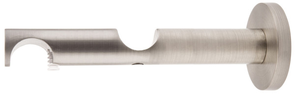 Doppelträger Edelstahloptik in silberfarben aus Metall