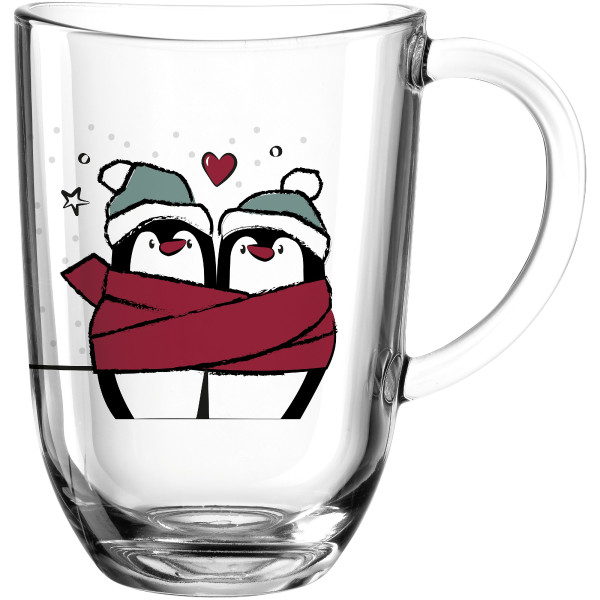 Henkelbecher SILENZIO in mehrfarbig aus Glas