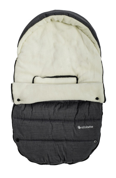 Winterfußsack ALPIN in grau aus Polyester