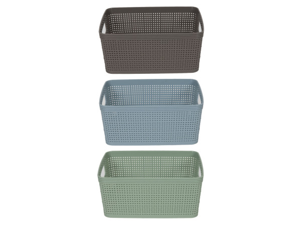 Korb WEAVE in mehrfarbig aus Kunststoff