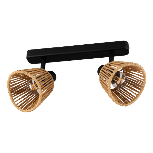 Wandspot KEELBY in schwarz aus Metall