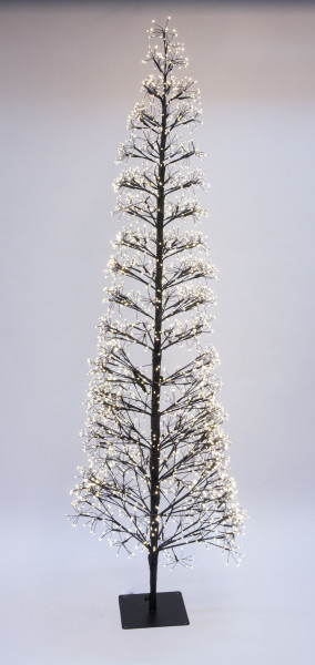 Weihnachtsbaum LED TWINKLE in schwarz aus Kunststoff