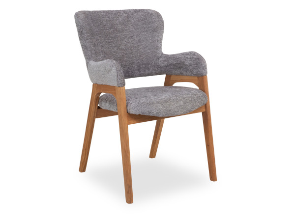 Armlehnstuhl HARPER MANCEY in lichtgrau