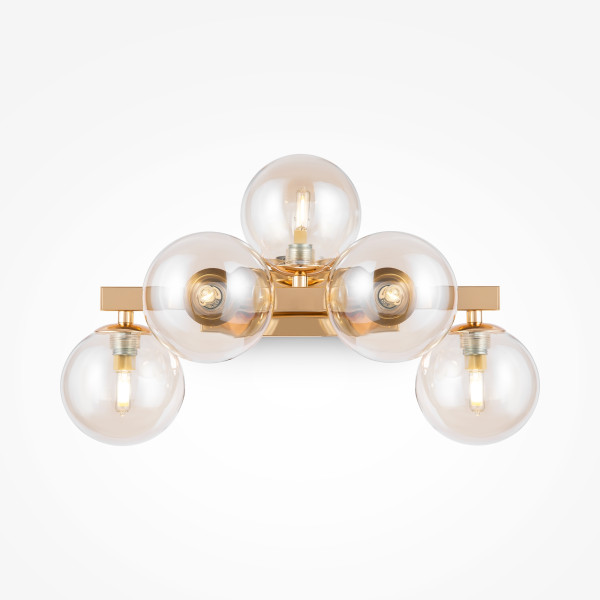 Wandleuchte DALLAS in goldfarben aus Metall