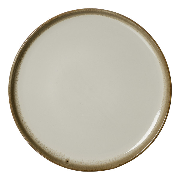 Dessertteller MALAGA in beige aus Steingut