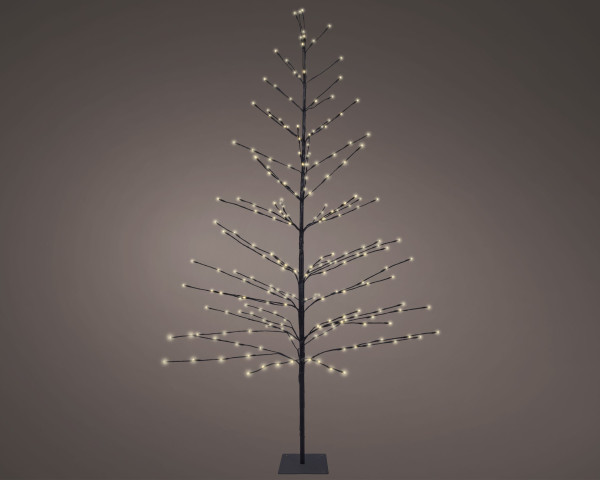 Weihnachtsbaum LED in schwarz aus Metall