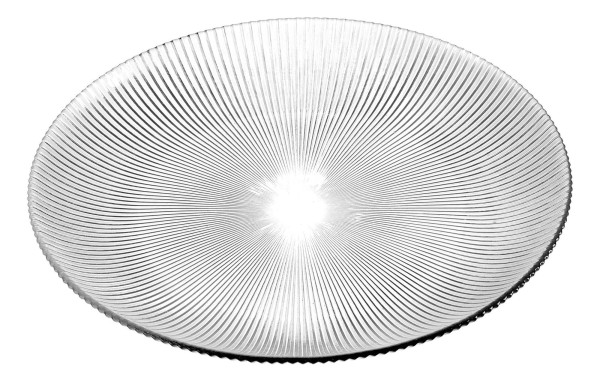 Speiseteller UNICO in transparent aus Glas