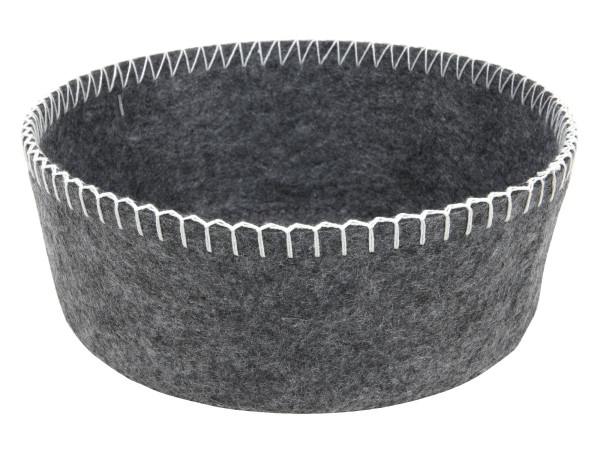 Korb FELT in grau aus Filz