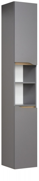 Hochschrank Aquarell CAPRI in quarzgrau aus Dekor