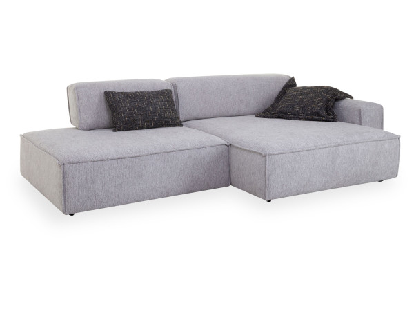 Polsterecke MONDO FELISSO in silver aus Stoff