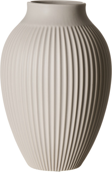 Vase ALSTA in beige aus Steingut