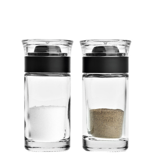 Salz-/Pfeffer-Set LEONARDO CUCINA in mehrfarbig aus Glas