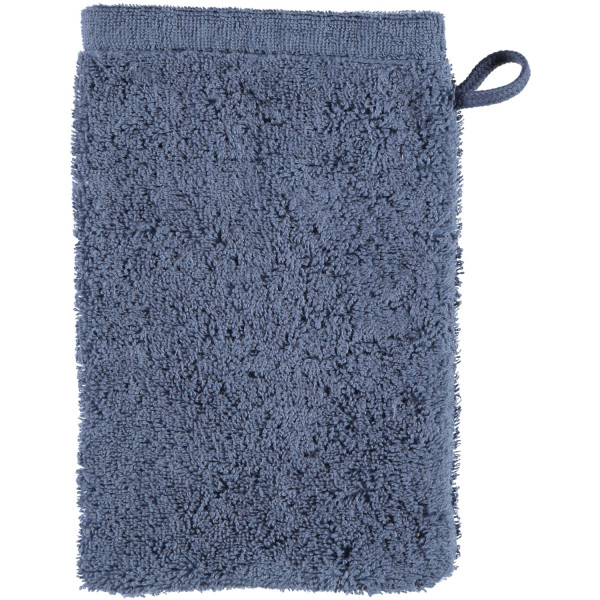 Waschhandschuh LIFESTYLE Uni in nachtblau aus Baumwolle