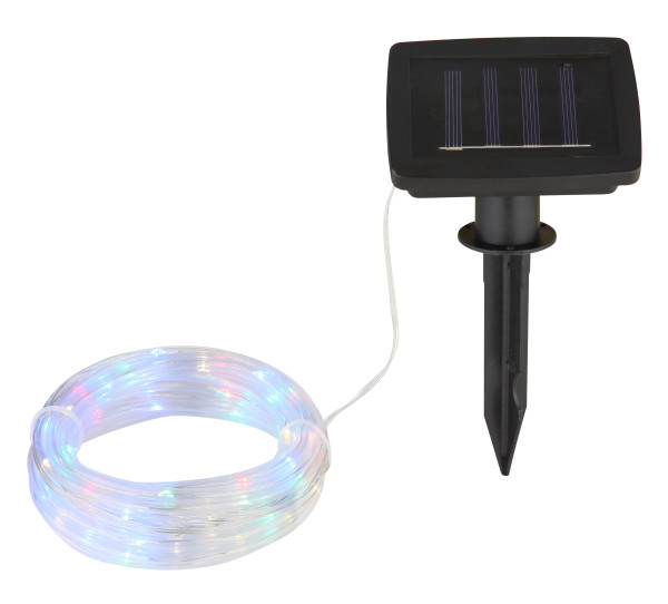 Solar-Lichterkette SOLAR in mehrfarbig aus Kunststoff