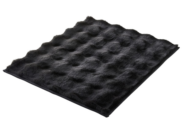 Badteppich CLOUD in schwarz aus Polyester