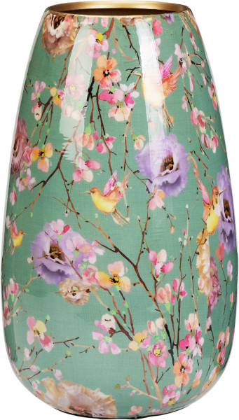 Vase Blumendesign in bunt aus Eisen