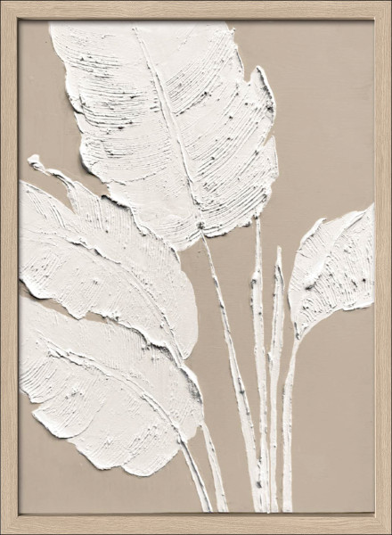 Bild RELIEF FLOWERS in mehrfarbig aus Holz