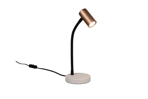 Tischleuchte TARYN coffee in coffee aus Metall