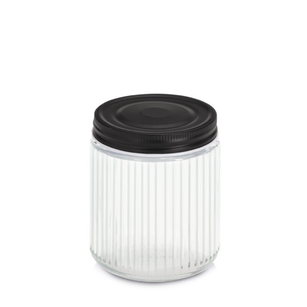 Vorratsglas RIFFLE 520 ml in transparent aus Materialmix