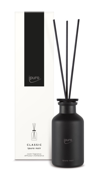 Raumduft ipuro NOIR in schwarz aus Glas