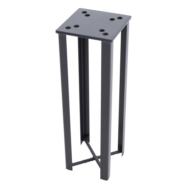 Bodenanker Knirps in schwarz aus Metall